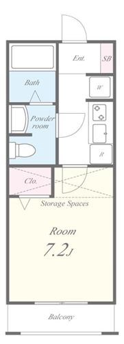 メディオクレストB 間取り図