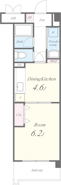 エスペランス（和泉） 103号室 間取り