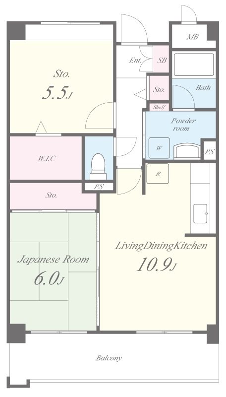 ヴィーブル コート 間取り図