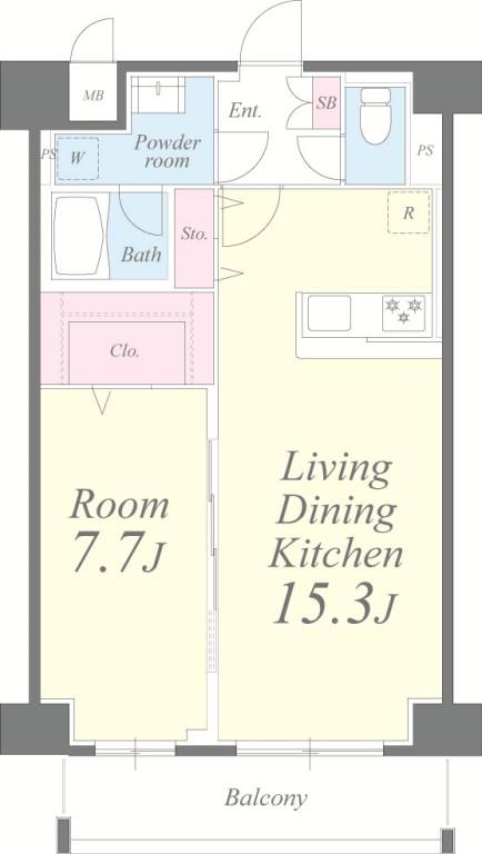 クレシェンテ月島 間取り図