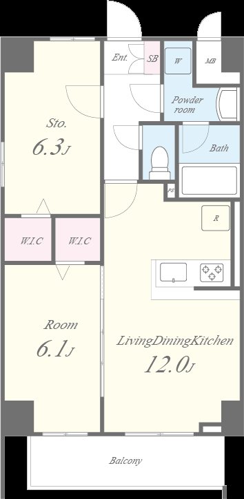 クレール八王子 間取り図