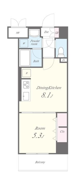 クレール八王子 間取り図
