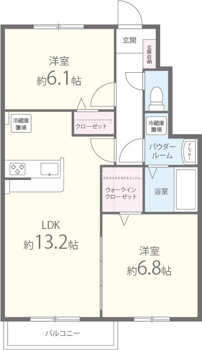 アルミック山荘 間取り図