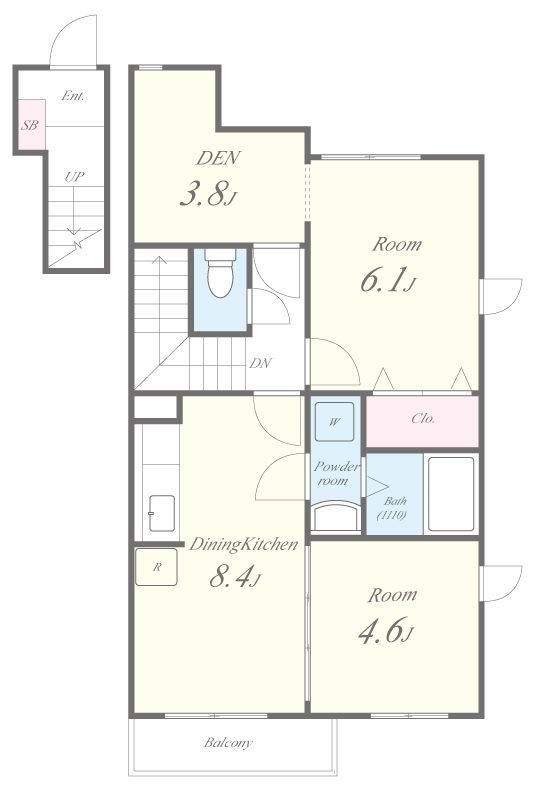 カーサ西の宮 間取り図