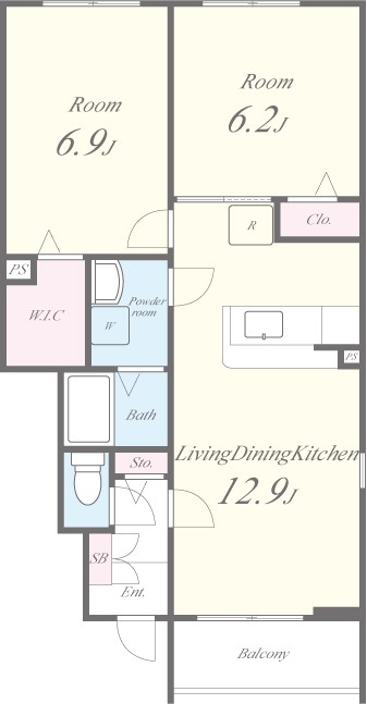 ネオ　ビヤンⅡ 間取り図