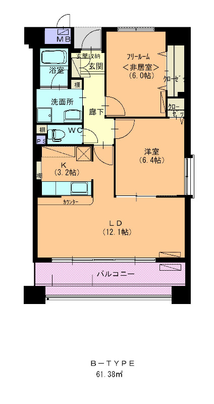 ラ・パス大井橋 間取り図