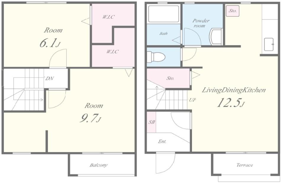 ドレスデン 2号室 間取り