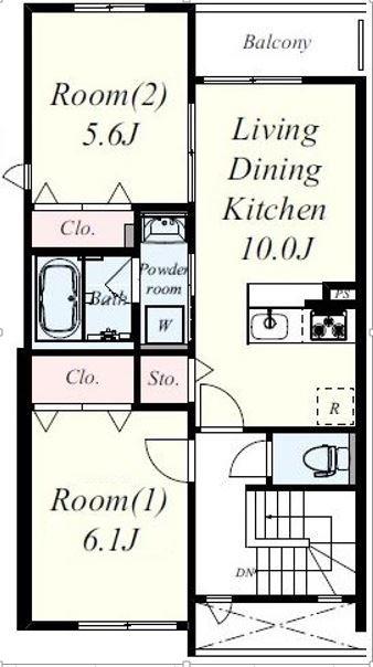 プレジール関目 間取り図