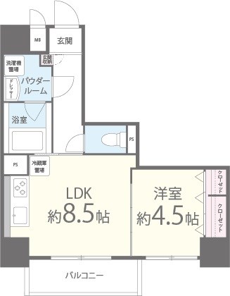 ポローニア立花通り 間取り図