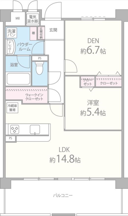 グランデ紫陽花 間取り図