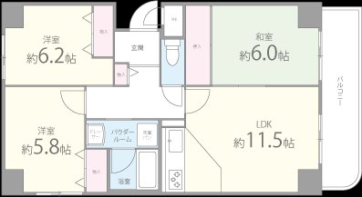 プライムヒル藤井寺 間取り図
