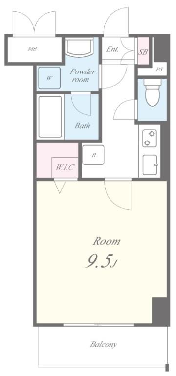 ラ・ビィNAKAZEN 間取り図