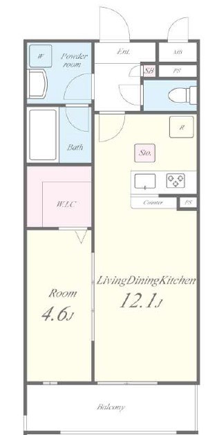 ドミソレイユⅣ 間取り図