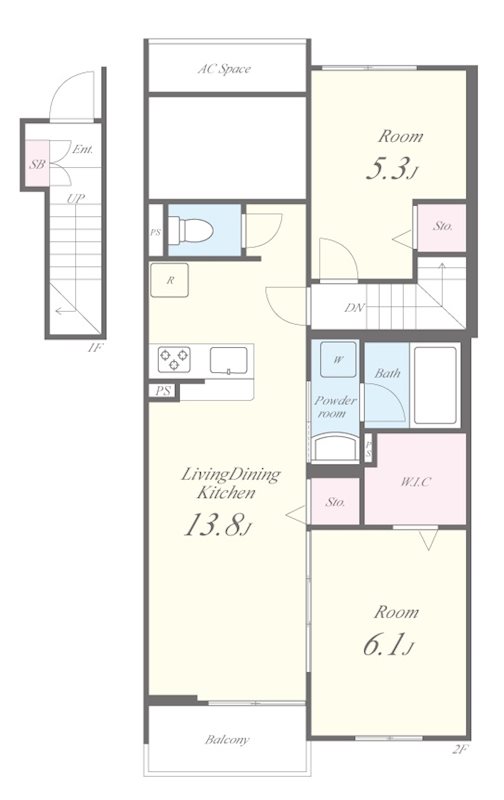 ドミソレイユⅢ 間取り図