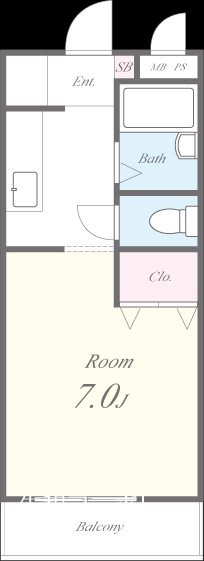 エレガンタナカⅡ 間取り図