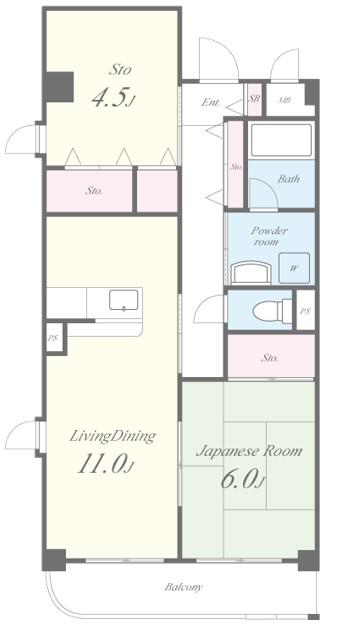 ソシア売布 間取り図