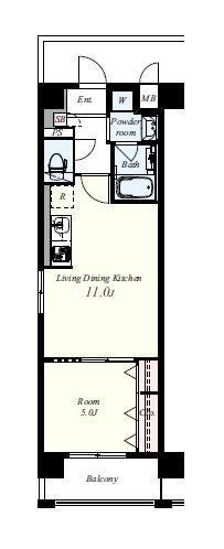 ブライト西大路 間取り図