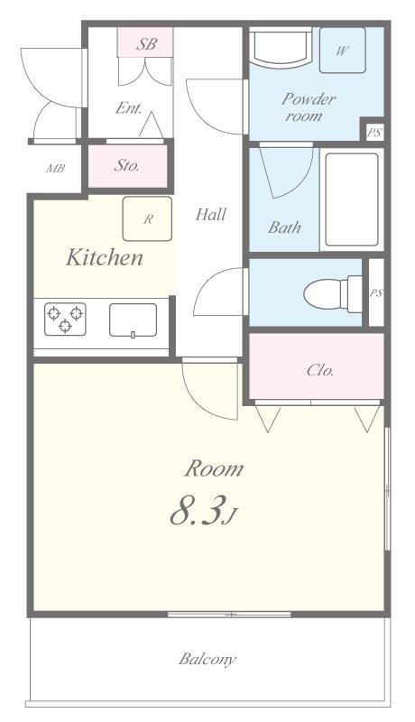 NOBLE HEIM todakoen 間取り図