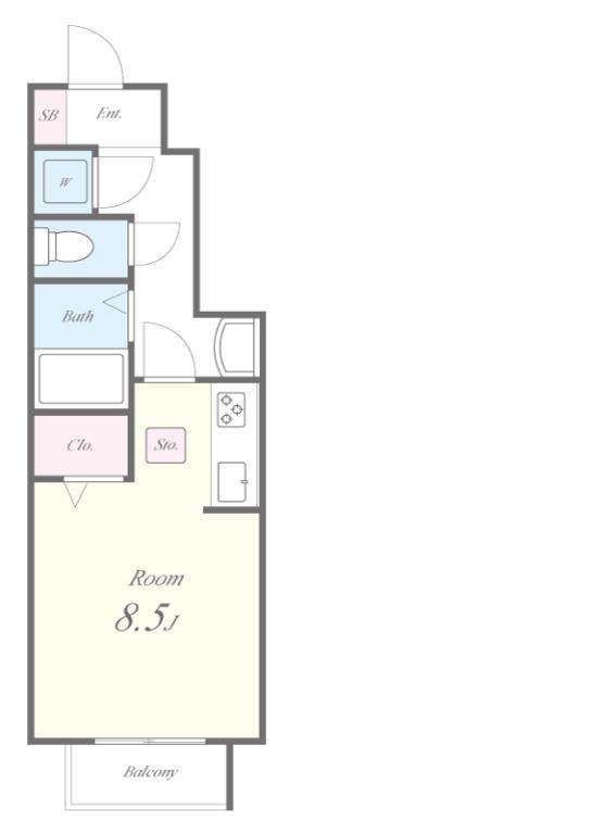 ヴィラージュ志伊 間取り図