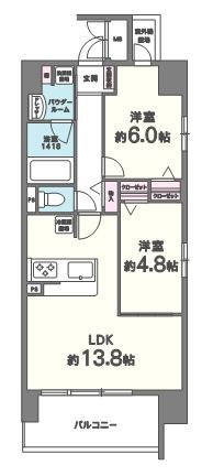 ラフィーネレジデンス 間取り図