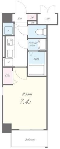 Apartment 桜 間取り図