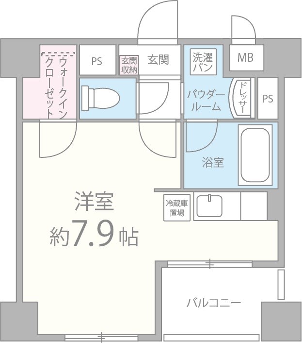 カノン甲南山手 間取り図