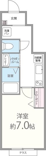 マイルドマメゾン 間取り図