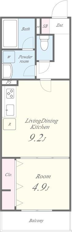 ツーブリッジ 間取り図