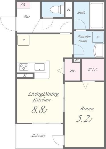 ツーブリッジ 間取り図
