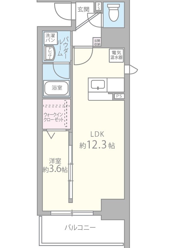 ソシオ心斎橋 間取り図