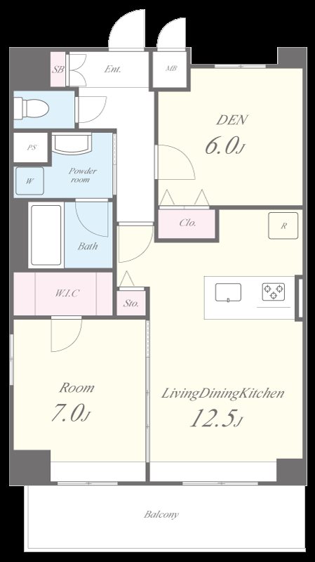 サランコート 間取り図