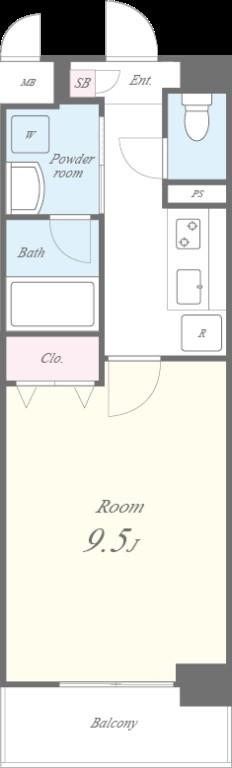 コンフォート弁天 間取り図