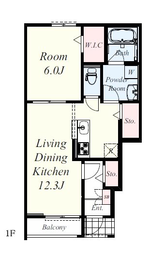 グリュックハイム 間取り図