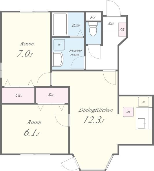 アメニティハウスB 間取り図