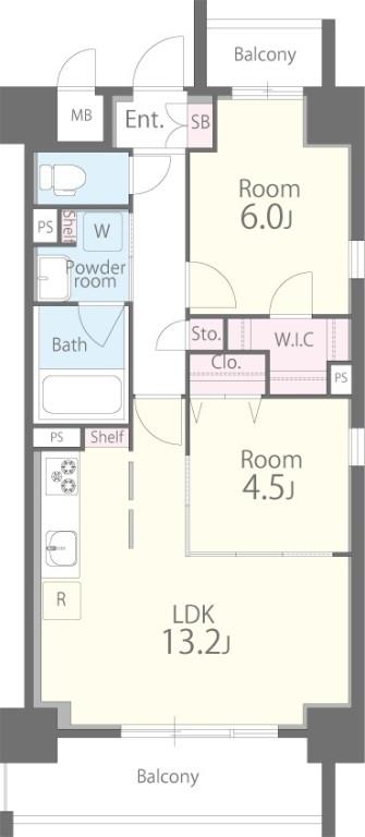 ツインアウルズ 間取り図