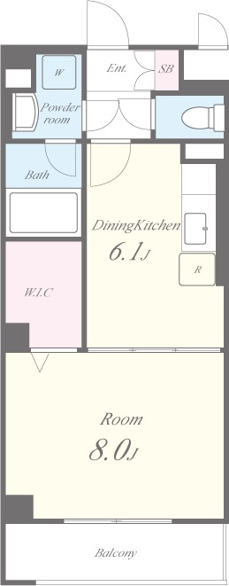 エバーヒルズN棟 間取り図