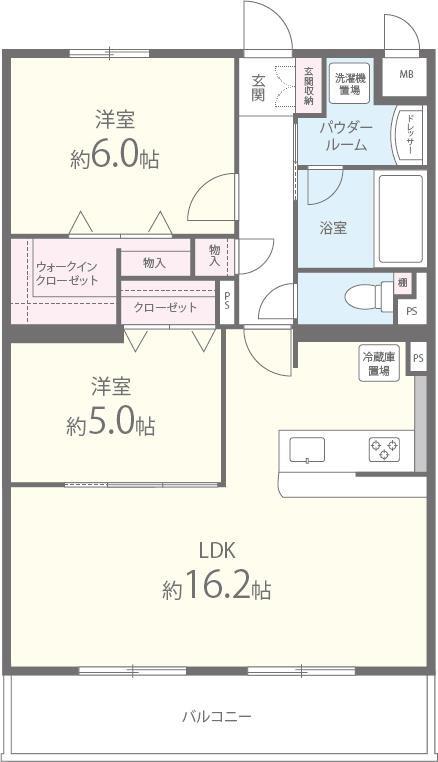 グランシャトー新在家 205号室 間取り