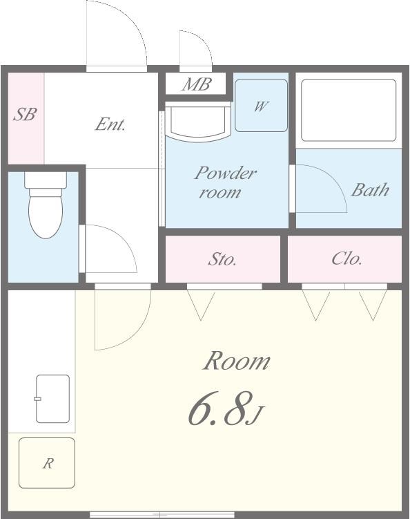ヴェルデール 間取り図
