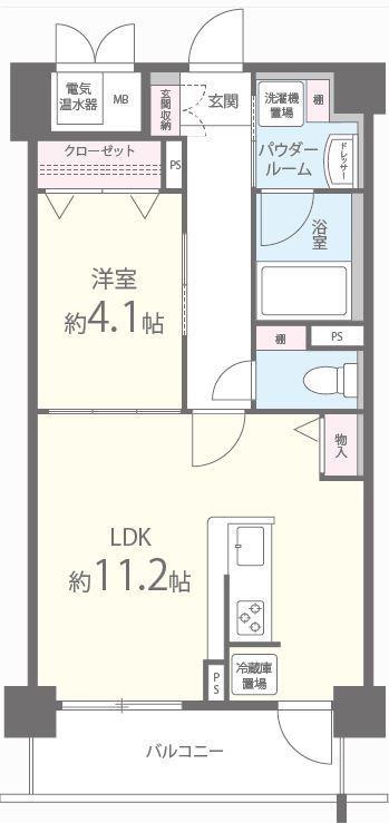 RESIDENCE MIWA 103号室 間取り