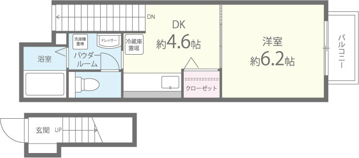 エスポワール久米田 間取り図