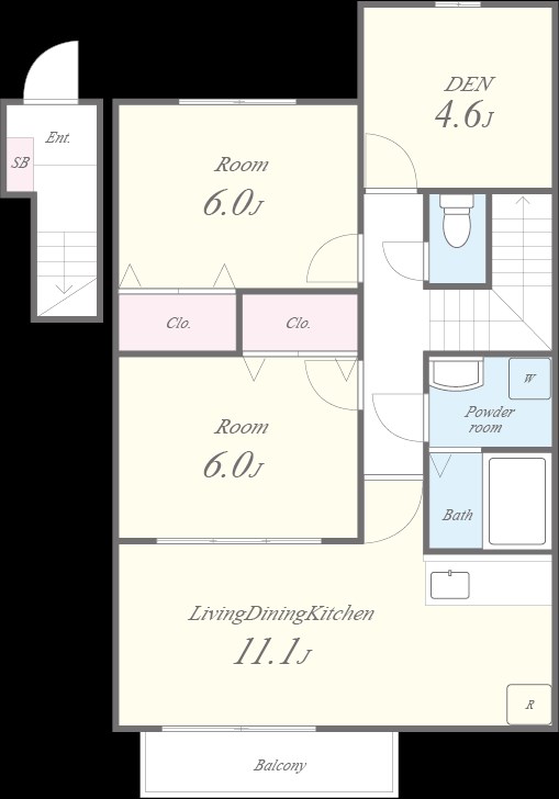 グランドアマレーⅥ番館 間取り図
