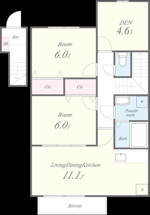 グランドアマレーⅥ番館 間取り図