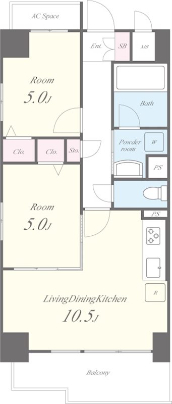 ウェルデンス八王子 間取り図