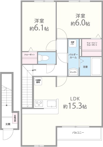 シャインメゾンⅠ番館 間取り図