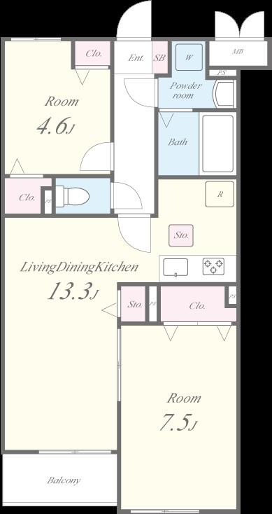グレイス東茶屋 間取り図
