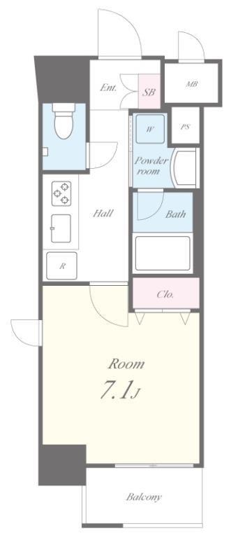 グランレーヴ東尾久 間取り図