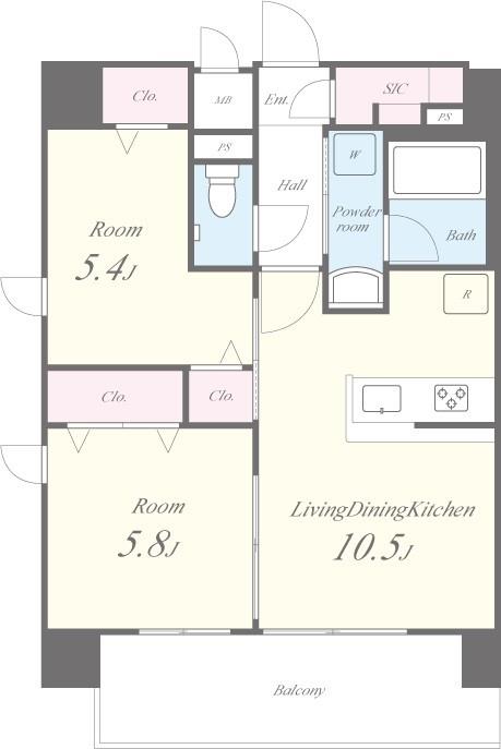 グランレーヴ東尾久 間取り図