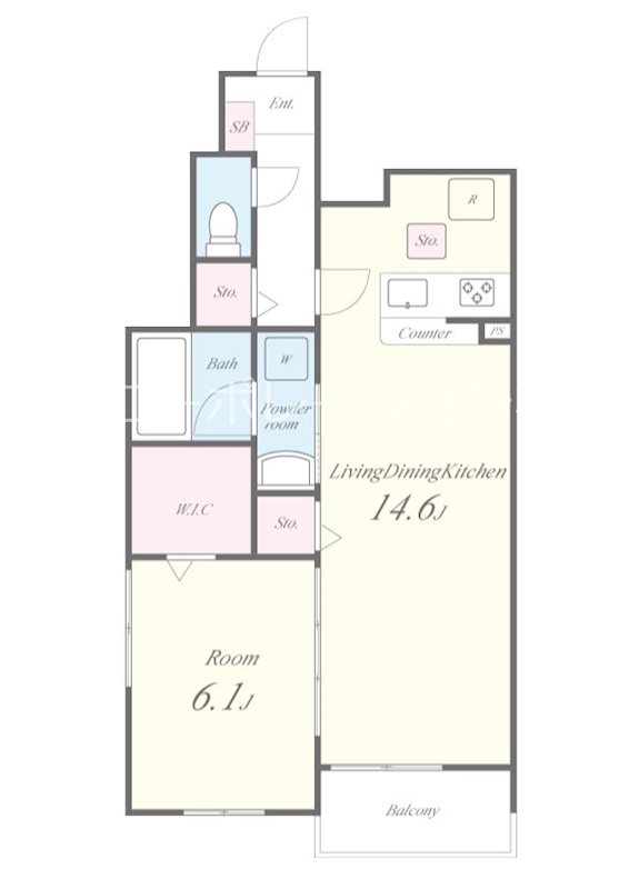アーサー住之江 101号室 間取り