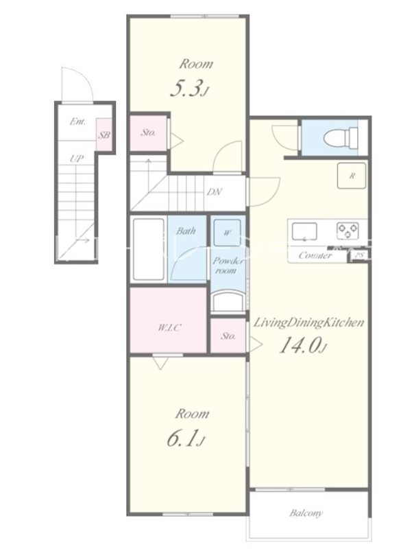 アーサー住之江 間取り図