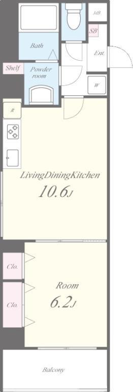 リュクス高輪台 間取り図